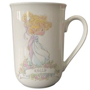 Vintage 1990 Precious Moments Kelly Mug | Enesco Your Name is a Precious Gift